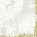 Produktbild: Duni Klassik-Servietten 4 lagig 1/4 Falz 40 x 40 cm Royal White, 50 Stück