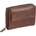 Produktbild: Damengeldbörse mit Reißverschluss LEMONDO, hellbraun, Leder - Braun