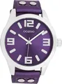 Produktbild: OOZOO Quarzuhr Oozoo Damen Armbanduhr Timepieces Analog, (Analoguhr), Damenuhr rund, extra groß (ca. 46mm) Lederarmband, Fashion-Style