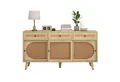 Produktbild: Merax Sideboard Landhausstil mit Schublade und 6 Fächer, Kommode mit Rattangeflecht,Anrichte,TV-Board,B:140cm