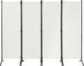 Produktbild: Woltu Paravent, Raumteiler 4-teilig 224x182 cm, Trennwand klappbar, innen outdoor