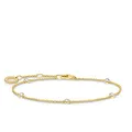 Produktbild: Thomas Sabo Armband weiße Steine gold, 925 Sterlingsilber, 16-19 cm Länge