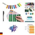 Produktbild: Kabelbeschriftung 540 Stück Markierstift 9 Farben A4 30er