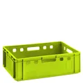 Produktbild: Fleischkiste E2 hellgrün 60x40 Lagerkiste Eurobox lebensmittelecht stapelbar