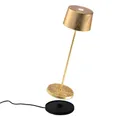 Produktbild: Zafferano Olivia Pro Tischlampe - Aufladbare LED Außenlampe - 35,5 cm - Gold