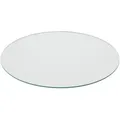 Produktbild: Relaxdays Glasplatte, Transparent, Glas, Rund, 90x0.8x90 cm, Esszimmer, Tische, Esstische, Tischsysteme, Tischplatte