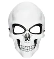 Produktbild: Widmann S.r.l. Verkleidungsmaske Halloween Maske 'Totenkopf', Weiß Schwarz