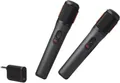 Produktbild: JBL digitales kabelloses Mikrofon für Partybox schwarz Unleash your voice. Mit den PartyBox Wireless Mics wird die Party noch besser. Stecke sie einfach in eine oder nutze Dongle fu¨r kabellose Verbindung und lass deine Stimme erklingen. Ob drinnen drauße (JBLPBWIRELESSMIC)