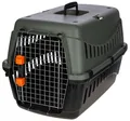 Produktbild: Hundetransportbox, schwarz/khaki, 38,5 cm x 60 cm x 40 cm