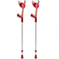 Produktbild: pulox - Magic-Soft - forearm crutch with soft-grip - max. 130 kg - pair (2 pcs) - Rot
