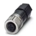 Produktbild: Phoenix Contact SACC 15mm M12 Rundsteckverbinder Buchse 5-polig / 4A Kabelmontage, Schraubanschluss IP65, IP67