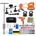 Produktbild: VEVOR 107-teiliges Dellen-Reparaturset Saugnapfheber Brücken-Ausbeulen-Abzieher 2 in 1 Gleithammer, 50 x Abziehlaschen & 6 x Brückenabziehlaschen,