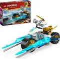 Produktbild: LEGO NINJAGO Zanes Eismotorrad, Ninja-Spielset mit 1 Minifigur, Action-Spielzeug, baubares kleines Fahrzeug für Kinder, Geschenk für Jungen und Mädchen ab 7 Jahren 71816