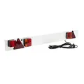 Produktbild: Wiltec Anhänger Lichtleiste 7-polig 12V 137 cm, Anhängerbeleuchtung für PKW und Fahrradträger, Adapter für Anhänger