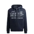 Produktbild: CAMP DAVID Sweatjacke mit Kapuze und Logo Artworks blue navy blau XXL (58/60)