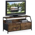 Produktbild: Relaxdays Tv-Board, Braun, Holzwerkstoff, Metall, Holz, 93x48.5x41.4 cm, Wohnzimmer, Wohnwände, Lowboards, Lowboards stehend