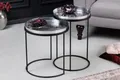 Produktbild: riess-ambiente Beistelltisch ELEMENTS 55cm silber (Set, 2-St), Wohnzimmer · Metall · rund · handmade · Hammerschlag
