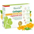Produktbild: Biostile Collagen Powder Blend mit Hyaluronsäure – 30 Beutel mit 8600 mg hydrolysiertem Kollagen, Hyaluronsäure, Vitamin C, Curcumin und Shilaj...