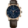Produktbild: Tommy Hilfiger Herrenuhr 1791399 Kane (zf045b) - Blau/Braun/Gold