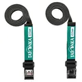 Produktbild: Tatonka Packriemen Easy Strap 18mm / 1,5m (2 Stück) - Zwei Spanngurte mit Metallschließe - 1,8 cm breit und 150 cm lang - Zur Volumenregulierung oder zum Befestigen von Ausrüstung