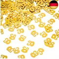 Produktbild: WILLBOND Gold 50. Geburtstag Konfetti, 50 Nummer Konfetti, 50. Party Confetti,