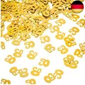 Produktbild: WILLBOND Gold 50. Geburtstag Konfetti, 50 Nummer Konfetti, 50. Party Confetti,