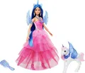 Produktbild: Mattel Barbie Saphire Einhornpuppe mit blauen Haar HRR16