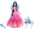 Produktbild: Mattel Barbie Saphire Einhornpuppe mit blauen Haar HRR16
