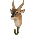 Produktbild: WILDLIFEGARDEN WG4540 Haken Elenantilope - Handgeschnitzter Tierhaken aus Holz und Metall - Sammlung Afrikanischer Tiere