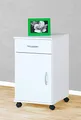 Produktbild: Möbeldesign Team 2000 Rollcontainer Bürocontainer Schubcontainer Nachtschrank weiß -2