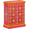Produktbild: Sideboard Massivholz Mango Rosa Handbemalt - Vidaxl