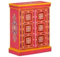 Produktbild: vidaXL Sideboard Sideboard Massivholz Rosa Handbemalt (1 St)