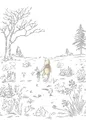 Produktbild: Komar Vlies Fototapete Winnie Pooh Walk 200 x 280 cm