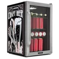 Produktbild: Klarstein Kühlschrank 70L, Kleiner Kühlschrank mit Herausnehmbaren Ablagen, Leiser Mini Kühlschrank mit Glastür & LED, Getränkekühlschrank Klein, Outdoor Geeignet, Biersafe für Flaschen, 0-10°C
