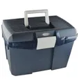 Produktbild: Putzbox Putzkiste Pferde Putzkoffer Putzkasten verstärkter Deckel dunkelblau