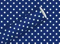 Produktbild: Braun & Company Geschenkpapier Kollektion Punkte blau 2 m x 70 cm