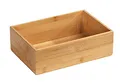 Produktbild: WENKO Bambus Ablage Terra L, praktische Organizer-Box für Schränke und Regale in Küche, Bad und dem gesamten Haushalt, übersichtliche Aufbewahrung von kleinen Utensilien, 22 x 7 x 15 cm, Natur