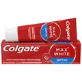 Produktbild: Colgate Zahnpasta Max White Optic 75 ml – entfernt bis zu 100% der Oberflächenverfärbungen für eine sofortige Zahnaufhellung* und ein weißeres Lächeln