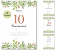 Produktbild: Frank Paperman® | Geschenke zum 10 Hochzeitstag | Ehejubiläum | Rosenhochzeit | Hölzerne Hochzeit Geschenk | Urkunde Hochzeitstag Geschenkidee | floral | Vordruck im DIN-A4-Format