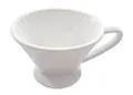 Produktbild: Porzellan Kaffee Filter 1x4 1 Loch Kaffeeefilter Permanent, Weiß