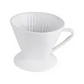 Produktbild: HIT Trading 24302079 Porzellan Kaffee Filter 1x4, ø 13 cm, H 11,5 cm spülmaschin