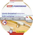 Produktbild: TESA SLIM 55714-00000-00 Montageband tesa Powerbond Weiß (L x B) 5m x 9mm 2St.