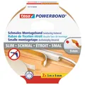 Produktbild: Tesa Powerbond Montageband schmal 9mm x 5m transparent 2 Stück