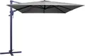 Produktbild: Madison Ampelschirm 3x3 m hellgrau Monaco flex Sonnenschirm kippbar neigbar drehbar, LxB: 300,00x300,00 cm, Set, Ampelschirm inkl. Plattenständer, axial verstellbar / 360 Grad Drehbar / am Mast verstellbar