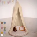 Produktbild: lilimaus Baldachin Kinderzimmer [in 12 Farben] - Betthimmel aus 100% Baumwolle Musselin Handmade für Mädchen & Jungen - Babybett Himmel als Babyzimmer Deko - Vorhang für Kinderbett, Kuschelecke