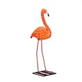 Produktbild: Konstsmide LED Acryl Flamingo, groß, 96 bernsteinfarbene Dioden, 24V Außentrafo, weißes Kabel - 6273-803