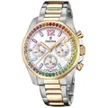 Produktbild: FESTINA Damenuhr Boyfriend F20608/2 Rainbow Chrono Stahlarmband