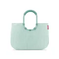 Produktbild: reisenthel loopshopper L frame cord mint – Stabile Tasche mit praktischen Fächern aus recycelten PET-Flaschen – Charmantes und wasserabweisendes Design