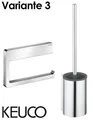 Produktbild: Keuco Moll Badset Toilettenpapierhalter Handtuchhalter Haken Bürstengarnitur Set