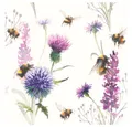 Produktbild: Ambiente® Papierserviette Hummeln und Blumen, (20 St), 33 cm x 33 cm